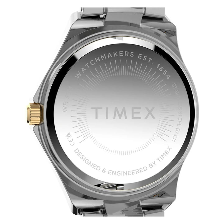Timex 30mm Silver Crystal Bezel Two-Tone Bracelet Women&