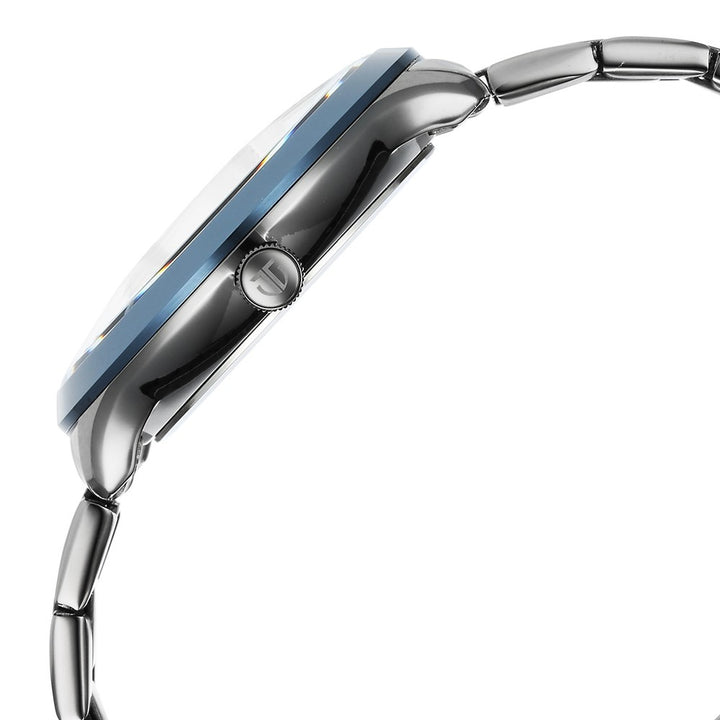 Titan Stellar Caelum 45.5mm Grey Dial Sun-Moon Phase Gunmetal Stainless Steel Bracelet Men&