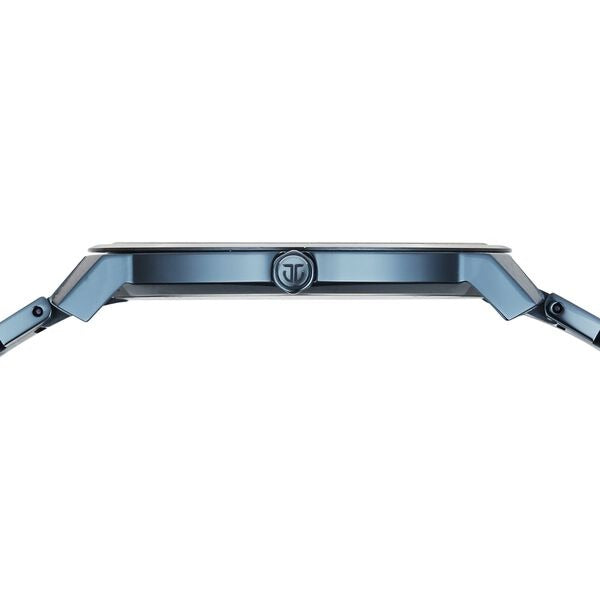 Titan Edge Meister 40mm Blue Dial Sapphire Crystal Blue Stainless Steel Bracelet Ultra Slim Men&