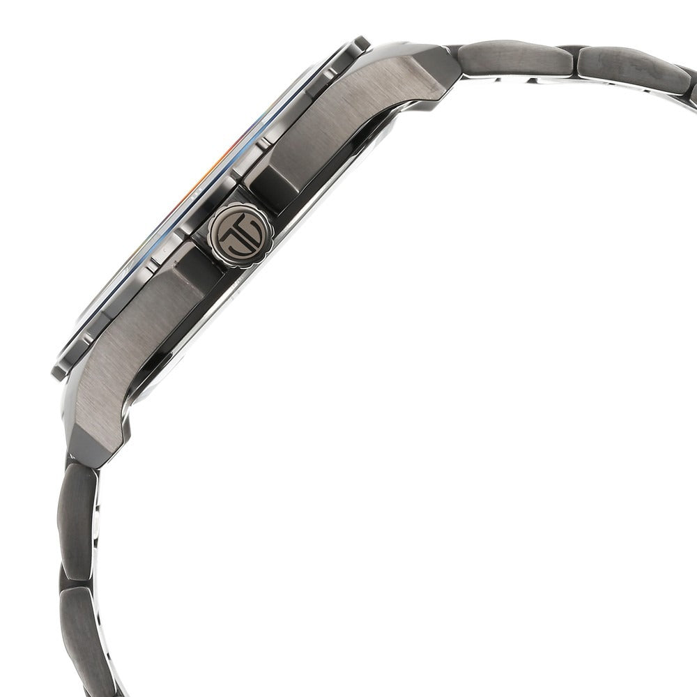 Titan Regalia 43mm Blue Dial Date Grey Stainless Steel Bracelet Men&
