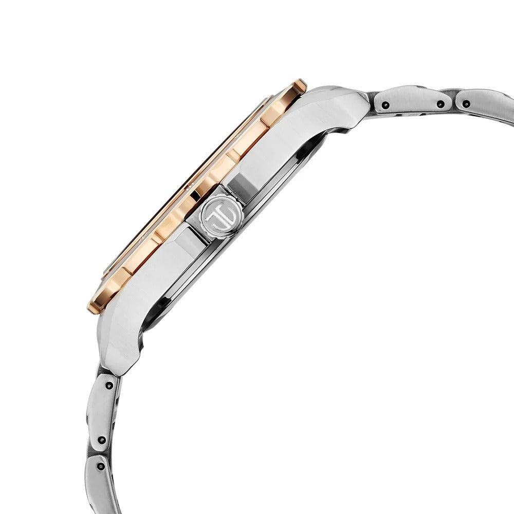 Titan Regalia Opulent 43mm Maroon Dial Day Date Multifunction Stainless Steel Bracelet Men&
