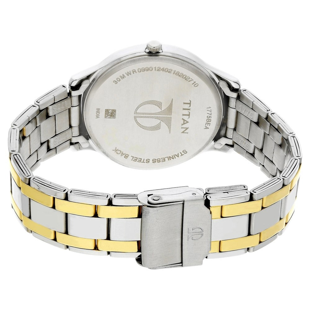 Titan Karishma 29mm Rectangular Silver Dial Date Stainless Steel Bracelet Men&