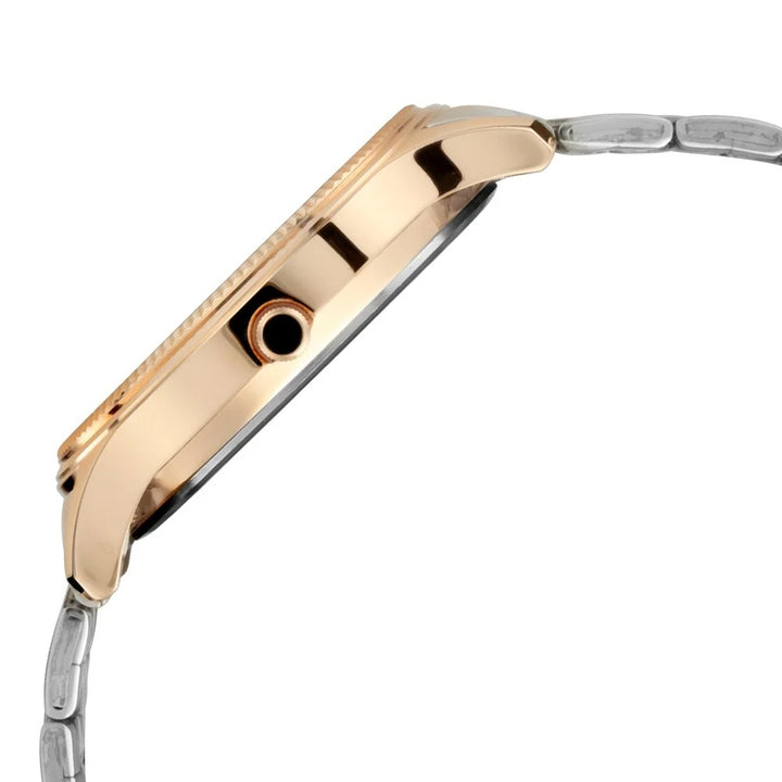 Titan Karishma 40mm Brown Dial Day Date Silver Stainless Steel Bracelet Men&