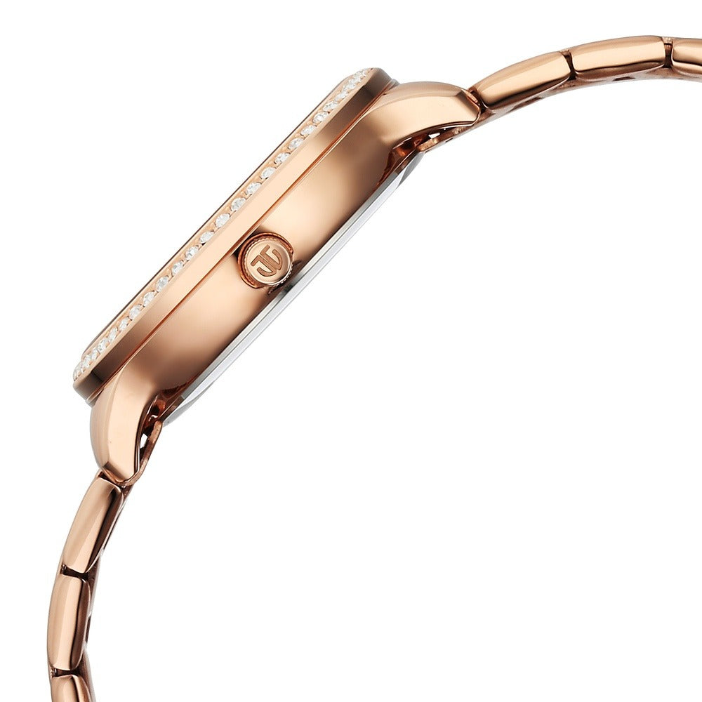 Titan Glamour Rose Gold Mother of Pearl Dial Women&