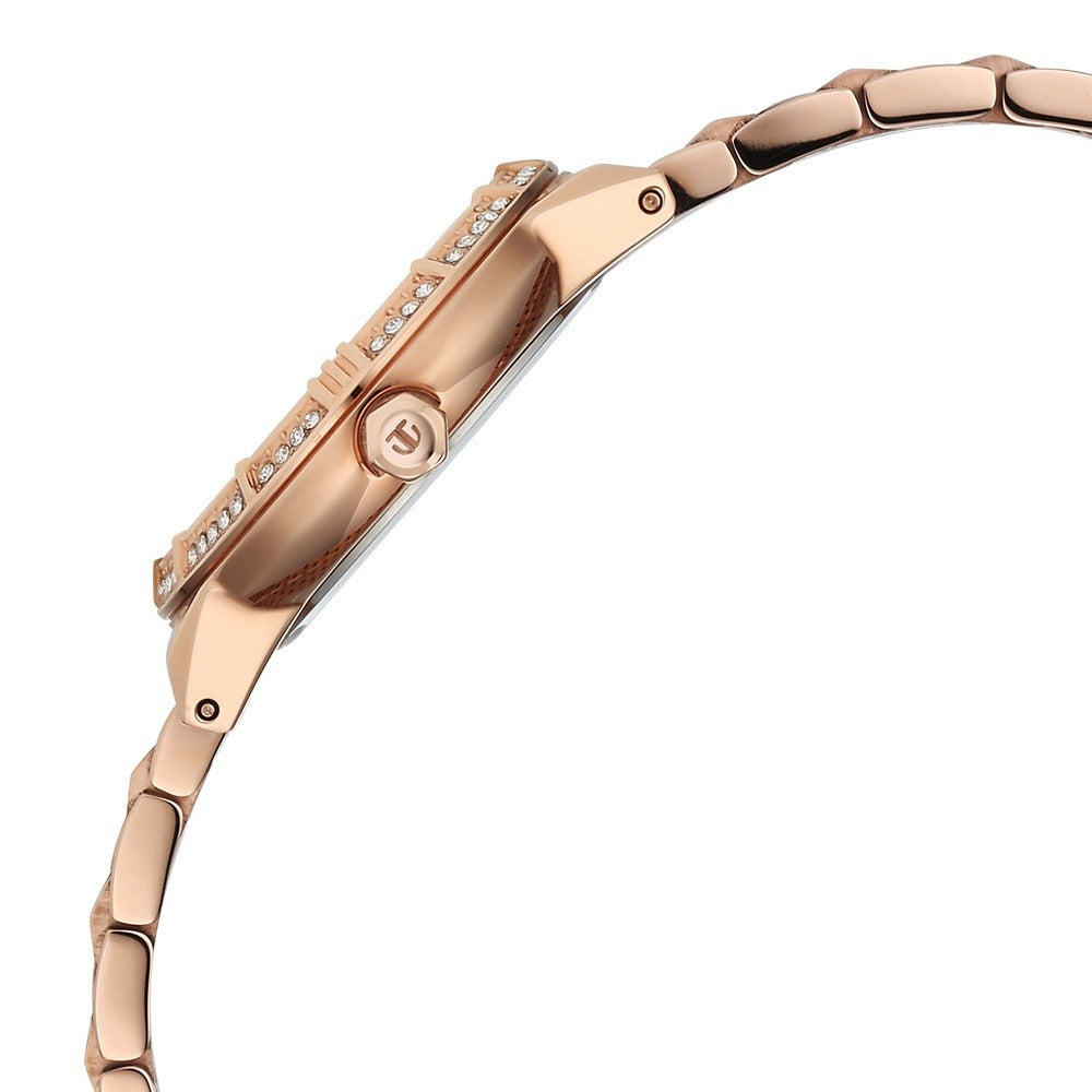Titan Glamour Rose Gold Multifunction Mother of Pearl Women&
