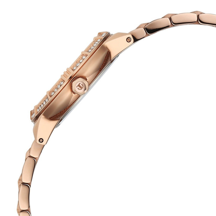 Titan Glamour Rose Gold Multifunction Mother of Pearl Women&