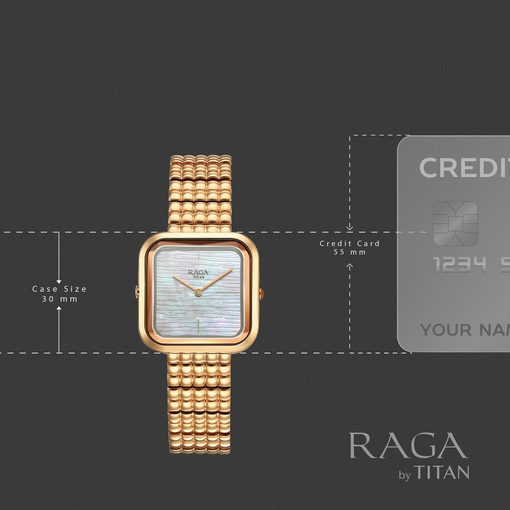 Titan Raga Glimmers Mother of Pearl Special Case Women&