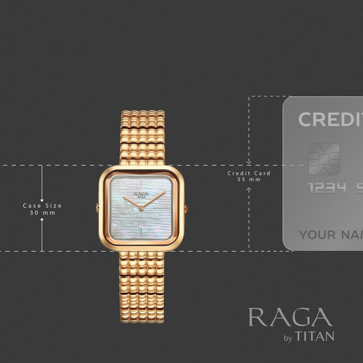 Titan Raga Glimmers Mother of Pearl Special Case Women&