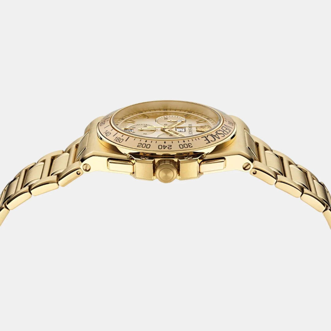 Versace VE7H00723 Black/Gold Dial Gold PVD Stainless Steel Men&