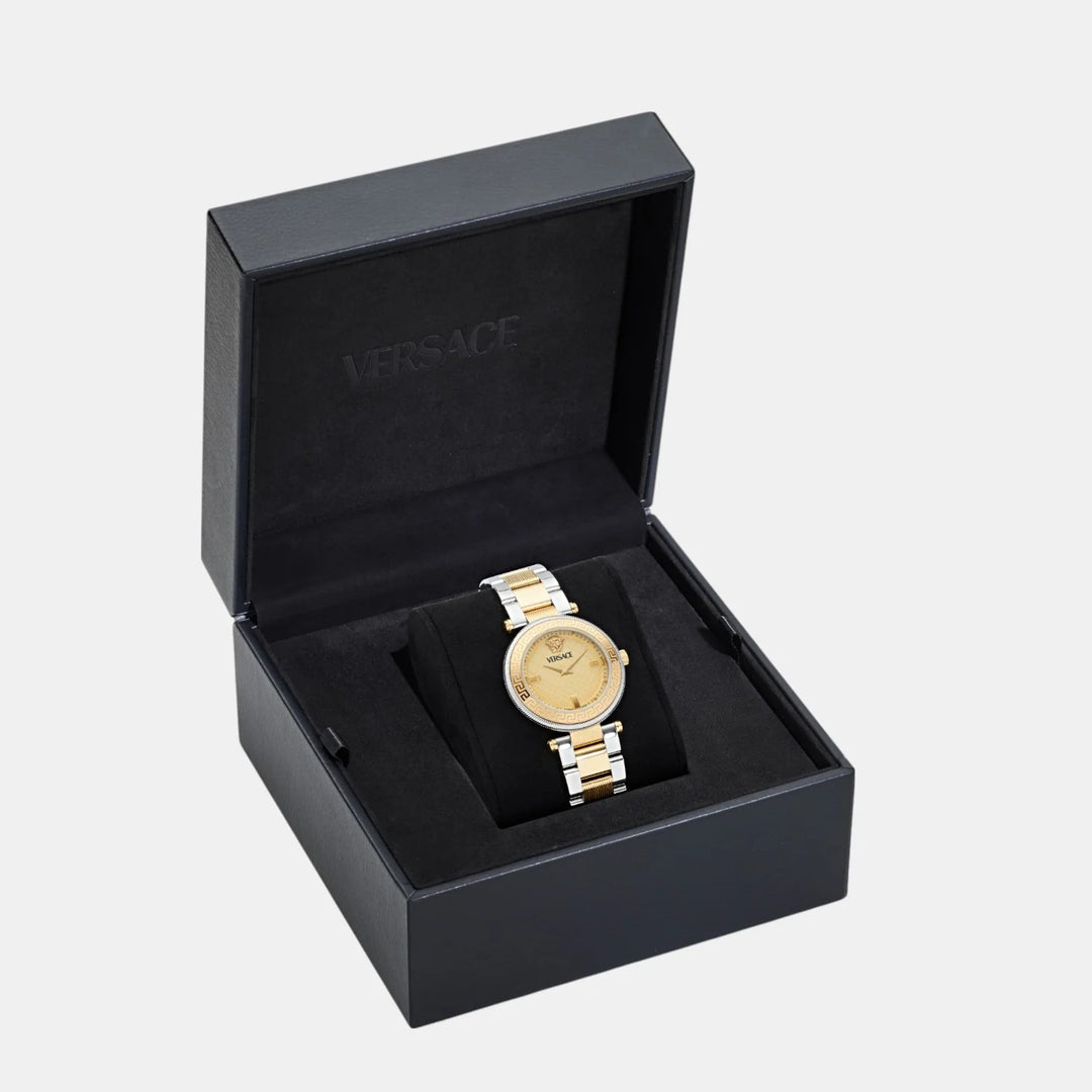 Versace Versace Reve VE8B00324 Gold Dial Stainless Steel Men&