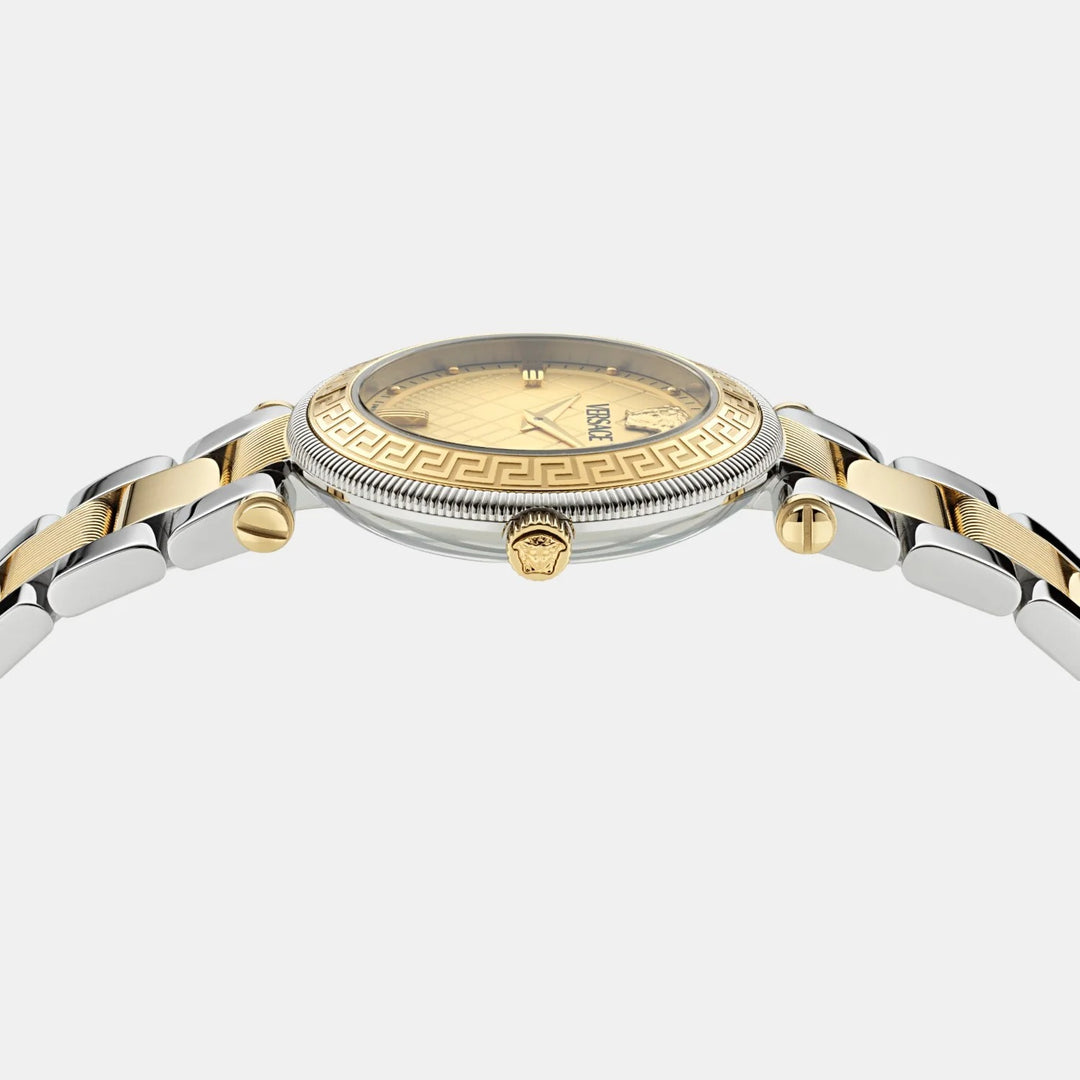 Versace Versace Reve VE8B00324 Gold Dial Stainless Steel Men&