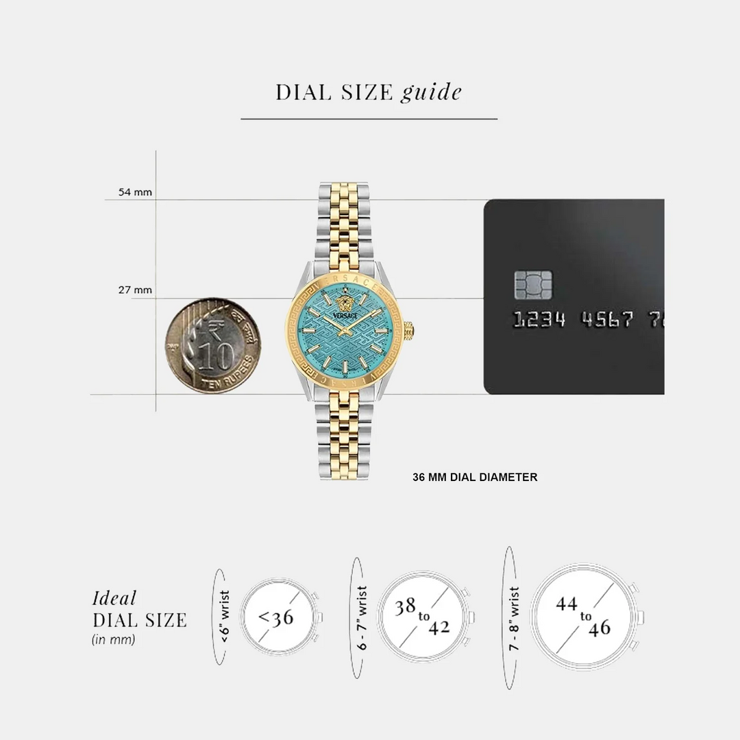 Versace Greca Logo VE8I00524 Dial Gold PVD Stainless Steel Women&