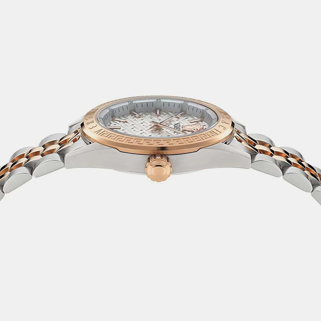 Versace V-Code Lady VE8I00624 Gold-tone Dial Gold PVD Stainless Steel Women&