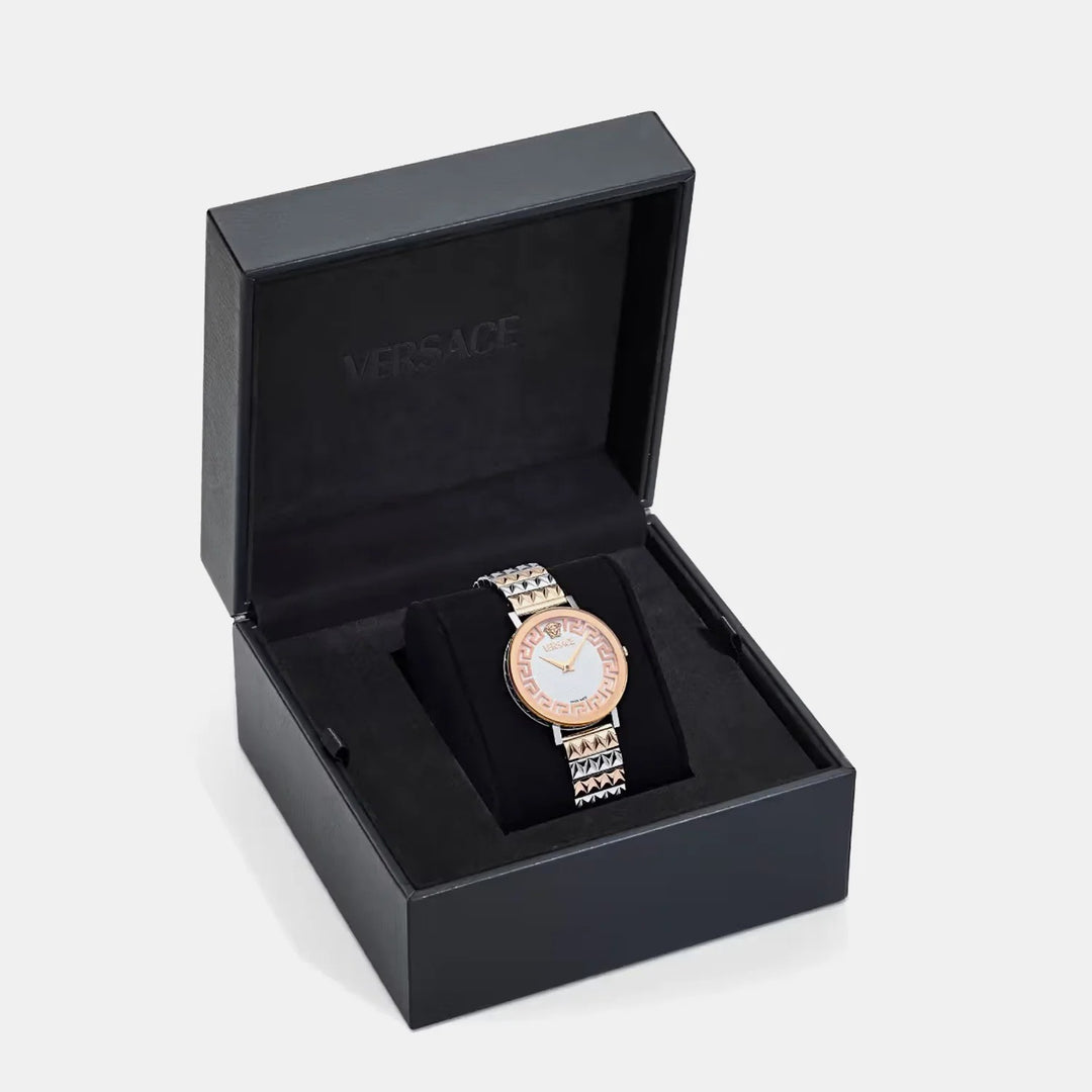 Versace V-Code Lady VE9A00324 Silver Dial Stainless Steel Women&