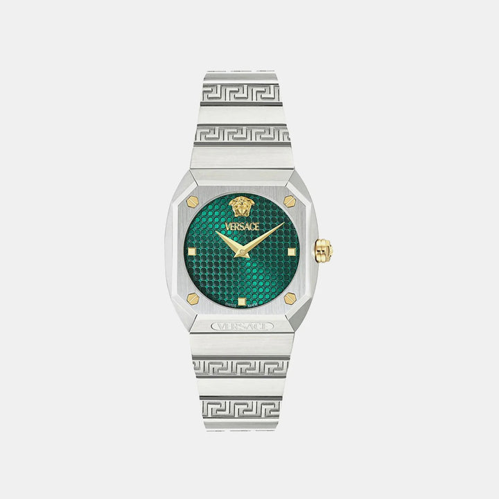 Versace Greca Time VE9E00424 Green Dial Stainless Steel Men&