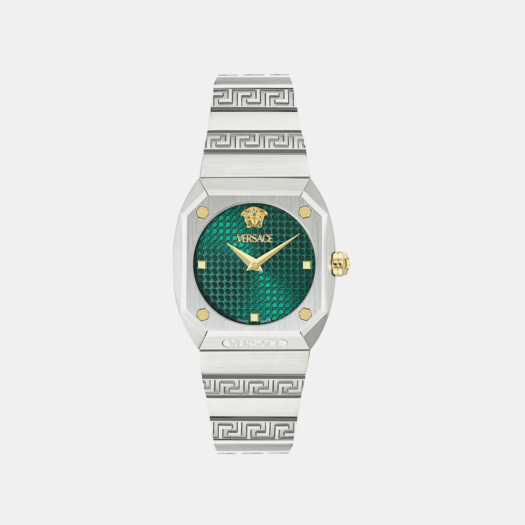 Versace Greca Time VE9E00424 Green Dial Stainless Steel Men&