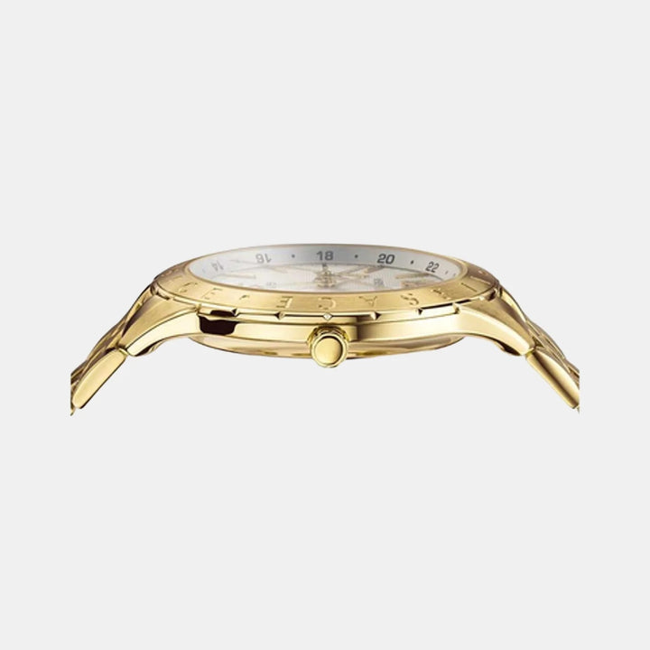 Versace Glaze VEBK00518 Champagne Dial Silver PVD Stainless Steel Men&