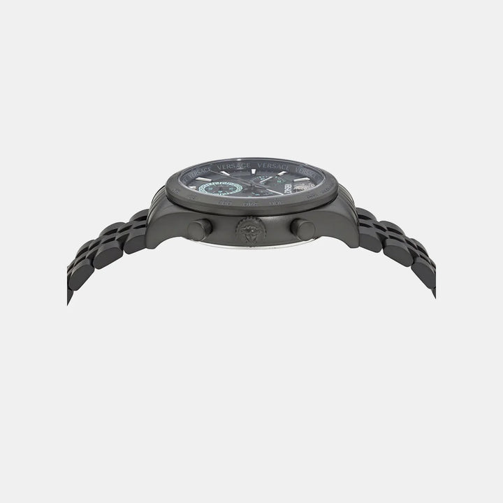Versace Hellenyium VECFA0624 Black Dial Stainless Steel Men&