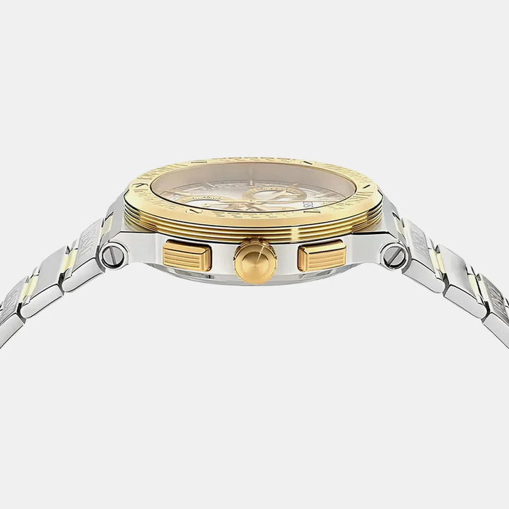 Versace V-Essential VEKMA0525 Black Dial Stainless Steel Men&