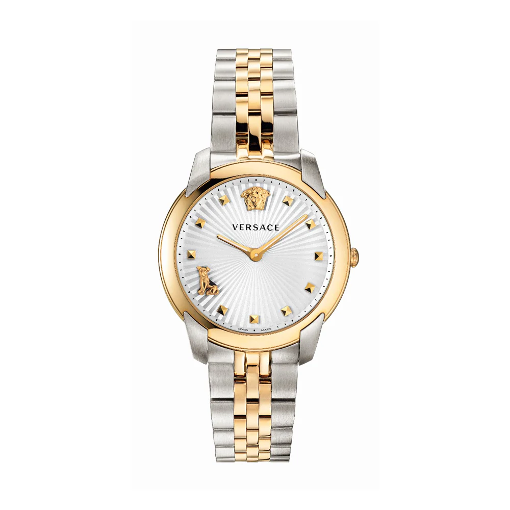 Versace V-Race VELR00519 Champagne Dial Gold PVD Stainless Steel Men&