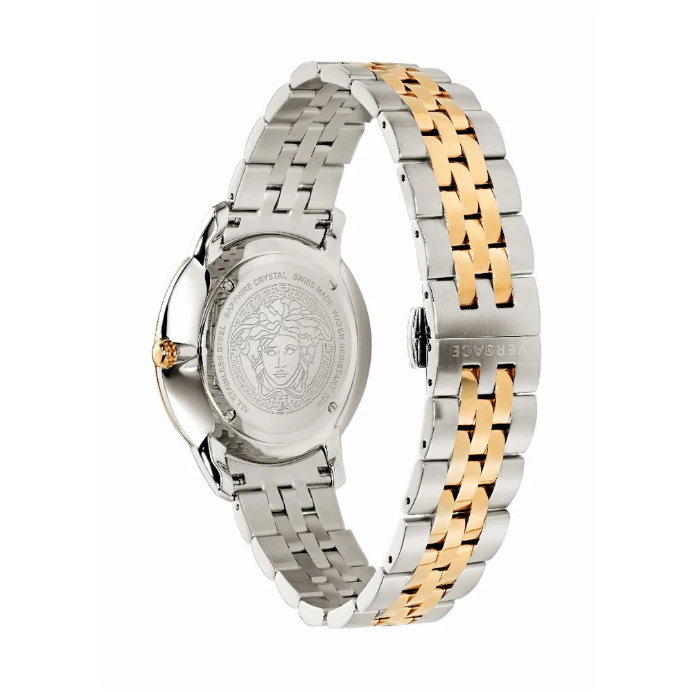 Versace V-Race VELR00519 Champagne Dial Gold PVD Stainless Steel Men&
