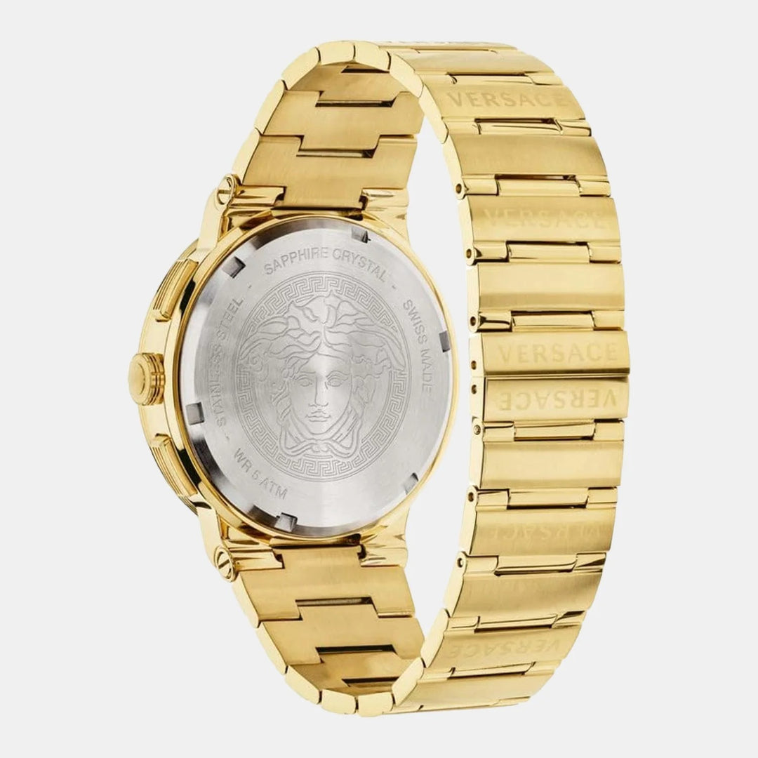 Versace Greca VEZ900421 Black Dial Stainless Steel Men&
