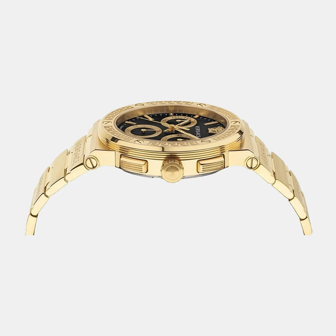 Versace Greca VEZ900421 Black Dial Stainless Steel Men&
