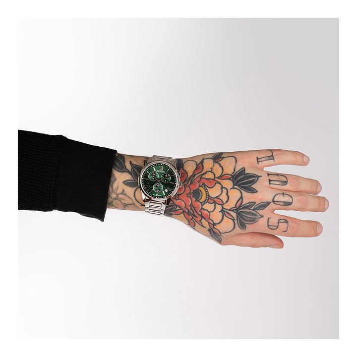 Balmain Madrigal Chrono Gent 42mm Green Dial Stainless Steel Bracelet Chronograph