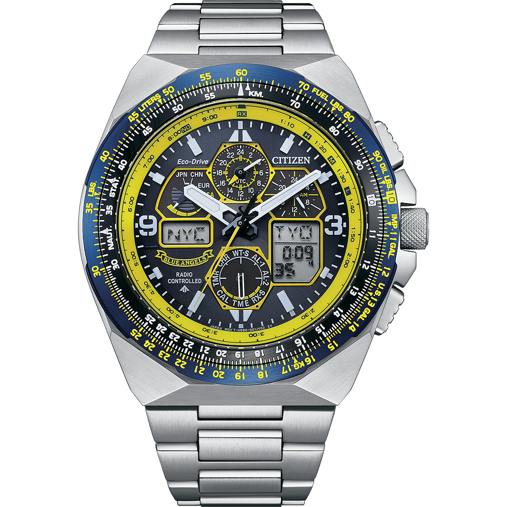 Citizen Promaster Watch JY8125-54L for Men – Analog-Digital (Chronograph) Stainless Steel