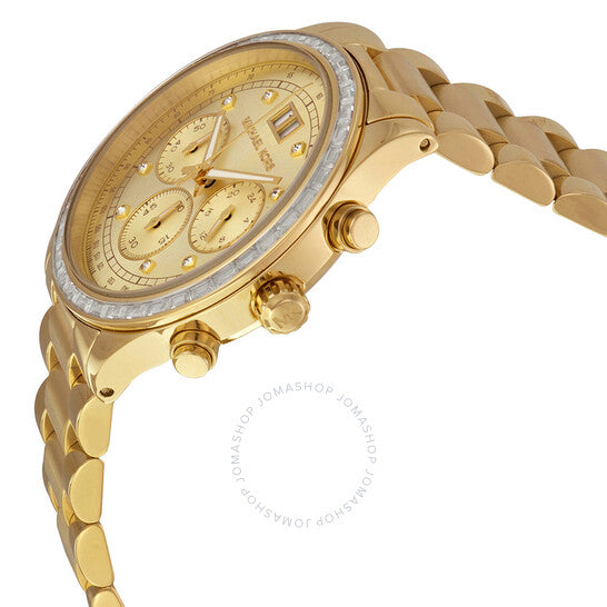 Michael Kors Brinkley MK6187 Gold-Tone Acetate Women&