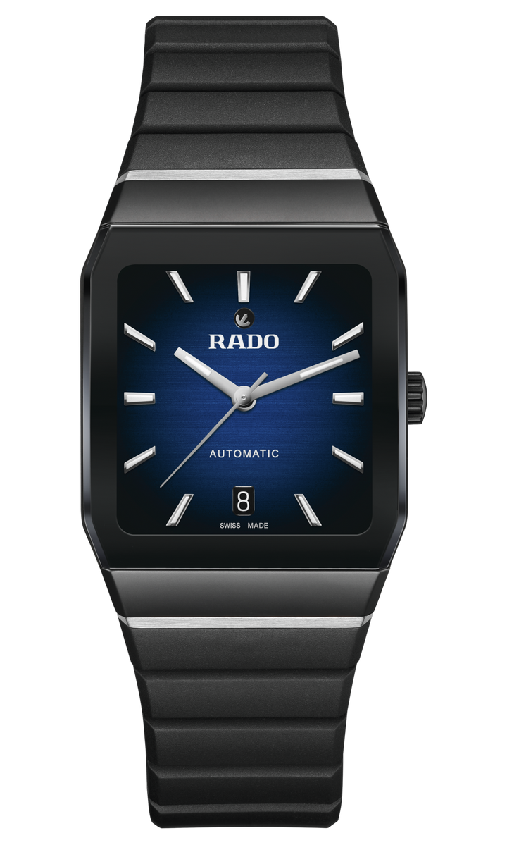 Rado Anatom Automatic 32.5mm Blue-Black Gradient Dial HTC Rubber Strap