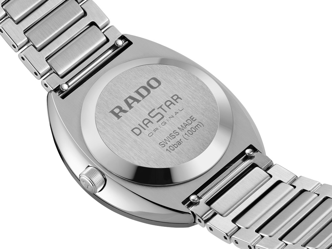 Rado DiaStar Original 38mm Mosaic Dial Blue Crystals Stainless Steel Automatic