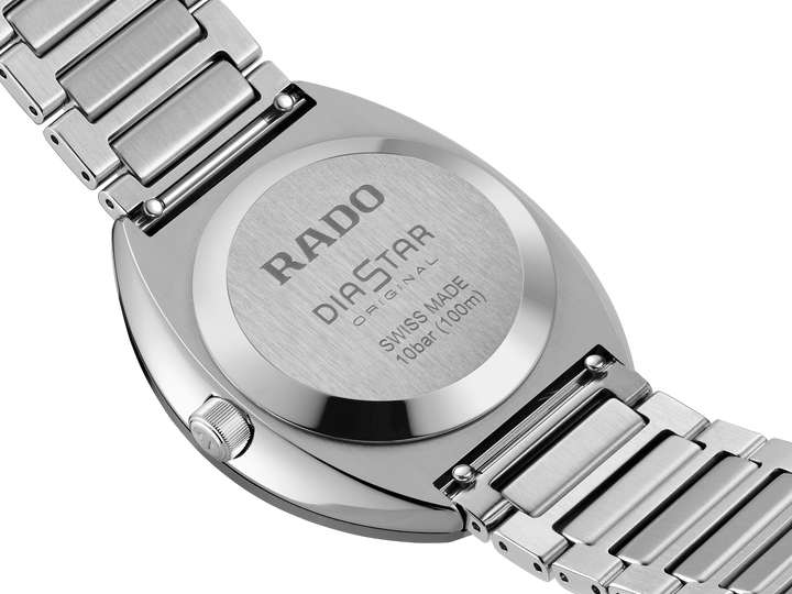 Rado DiaStar Original 38mm Mosaic Dial Blue Crystals Stainless Steel Automatic