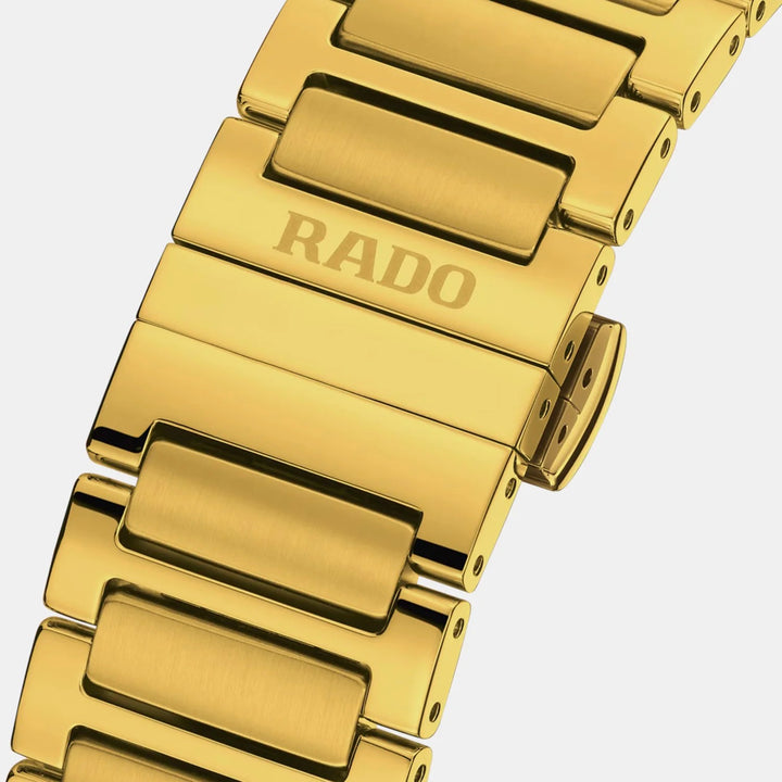 Rado DiaStar Original Diamonds 38mm Gold Dial 11 Diamonds Gold PVD Automatic