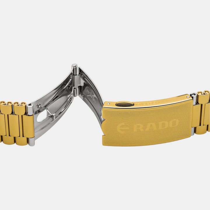 Rado The Original Automatic 35mm Champagne Dial Diamonds Gold PVD Bracelet