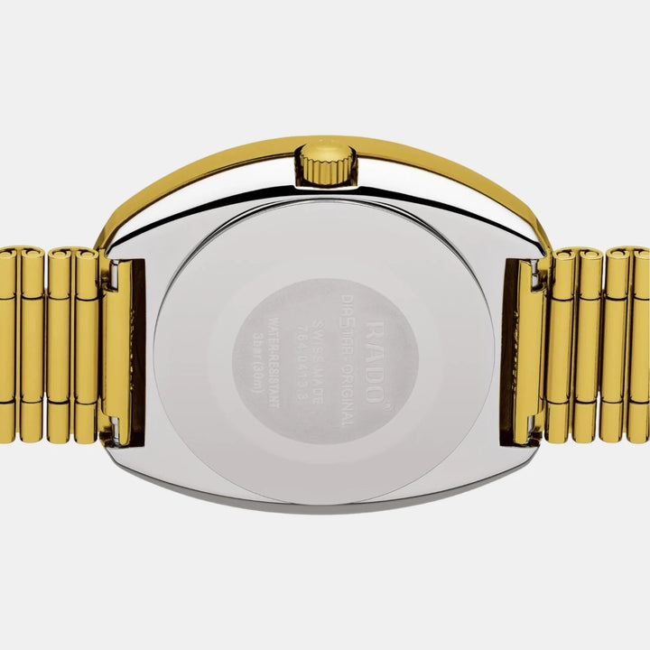 Rado The Original Automatic 35mm Champagne Dial Diamonds Gold PVD Bracelet