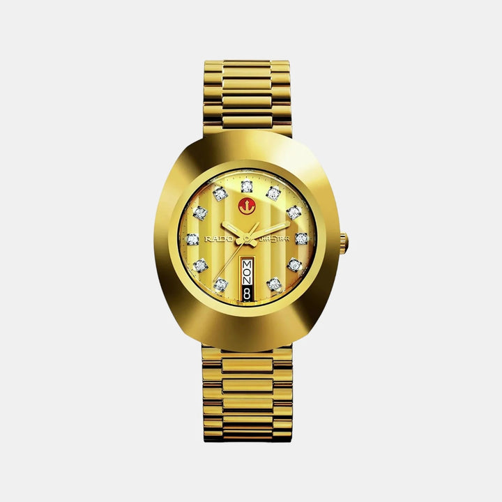 Rado The Original Automatic 35mm Gold Dial Gold PVD Hardmetal Jubile Bracelet