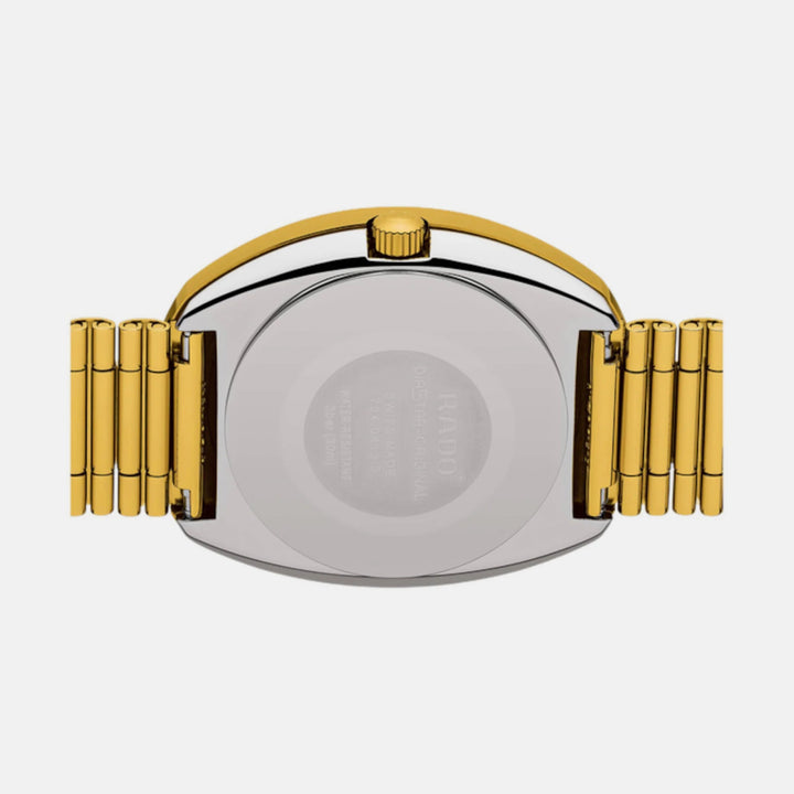 Rado The Original Automatic 35mm Gold Dial CVD Hardmetal Stainless Steel Bracelet