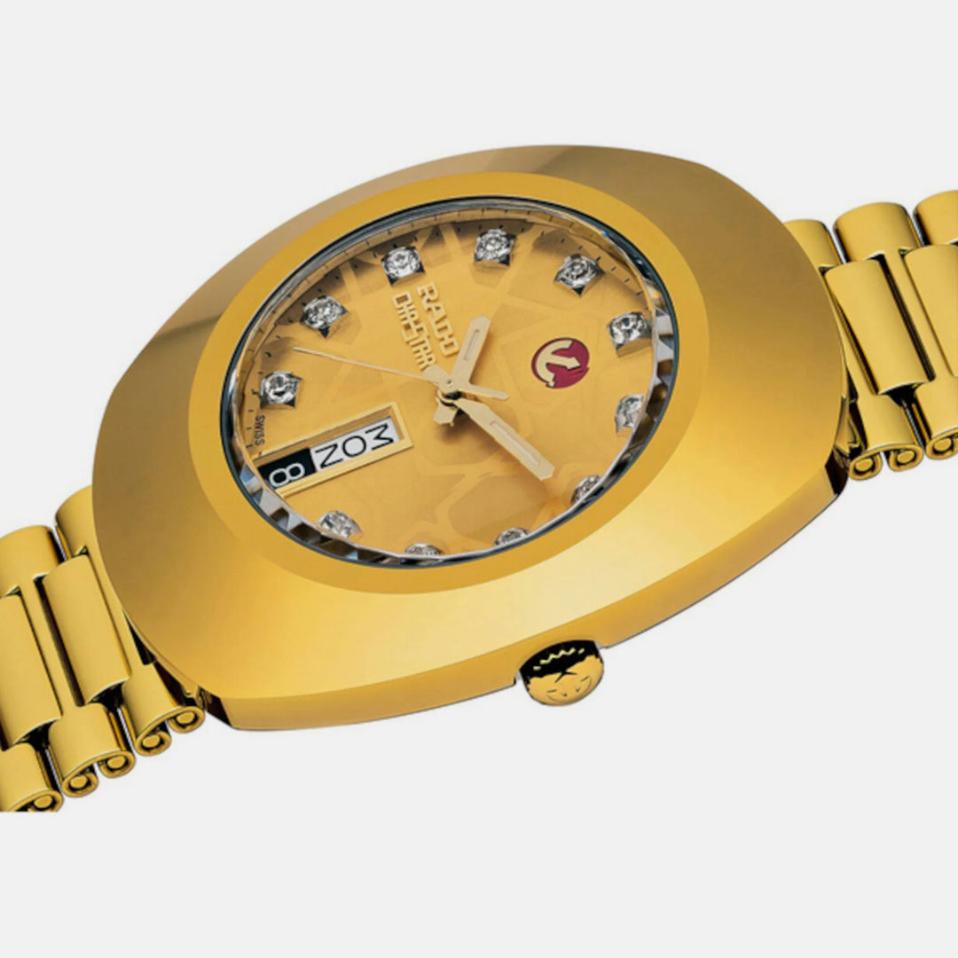 Rado The Original Automatic 35mm Gold Dial CVD Hardmetal Stainless Steel Bracelet