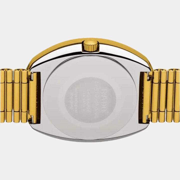 Rado The Original Automatic 35mm Blue Dial 11 Diamonds Gold PVD Bracelet