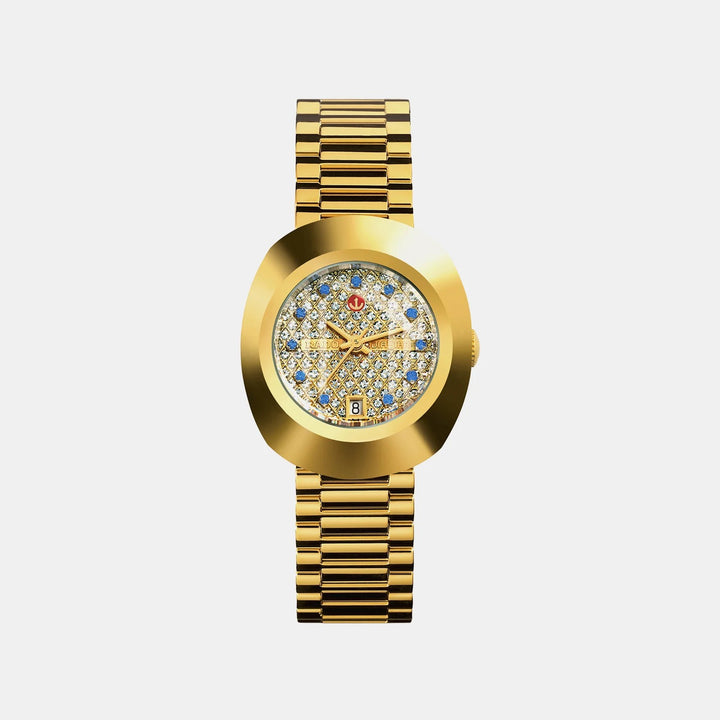 Rado The Original Automatic 27.3mm Women Champagne Dial Yellow Gold CVD Bracelet