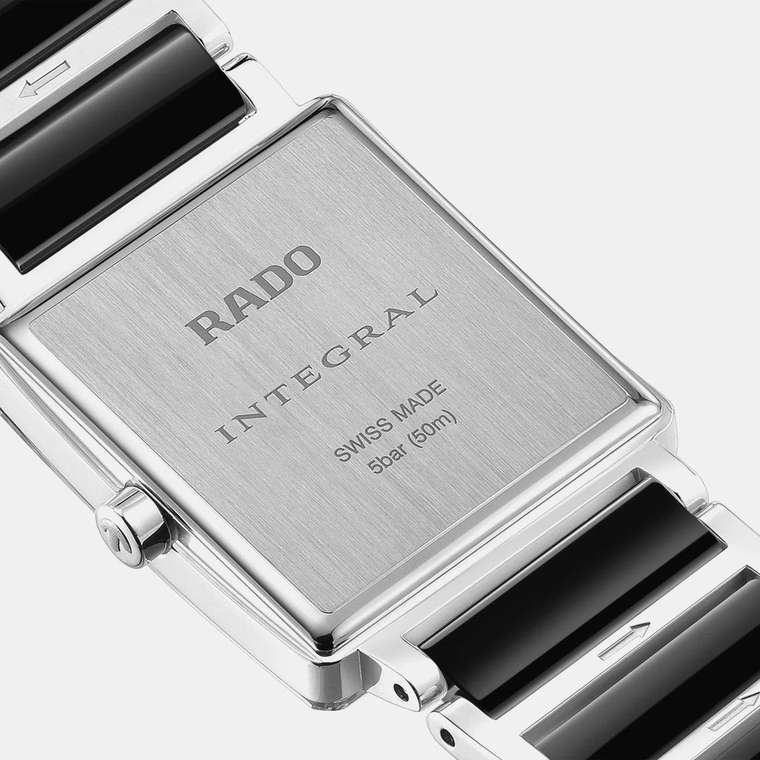 Rado Integral 23mm Black Diamond Dial Ladies Quartz Watch