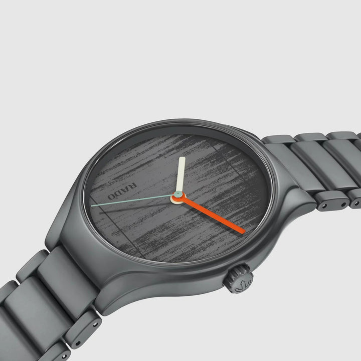 Rado True Round 40mm Le Corbusier Grey Ceramic Automatic Watch