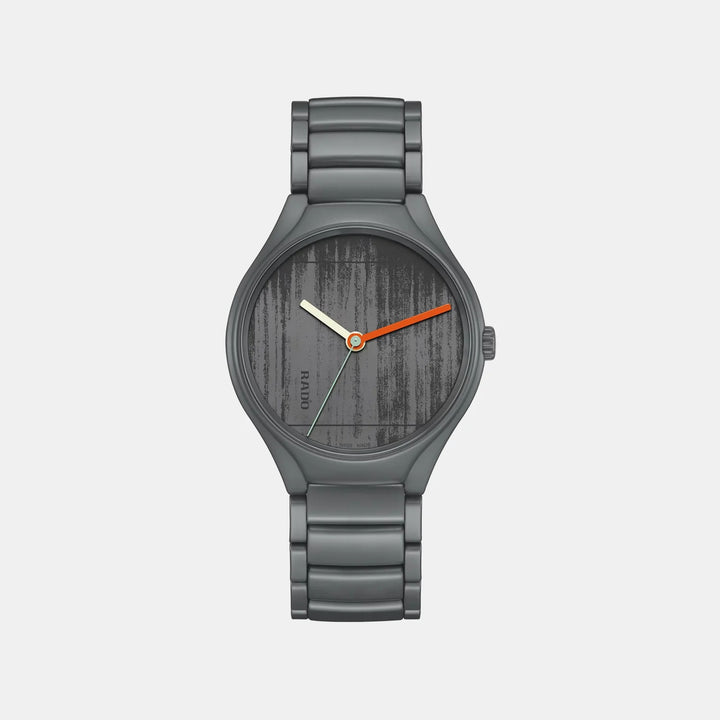 Rado True Round 40mm Le Corbusier Grey Ceramic Automatic Watch