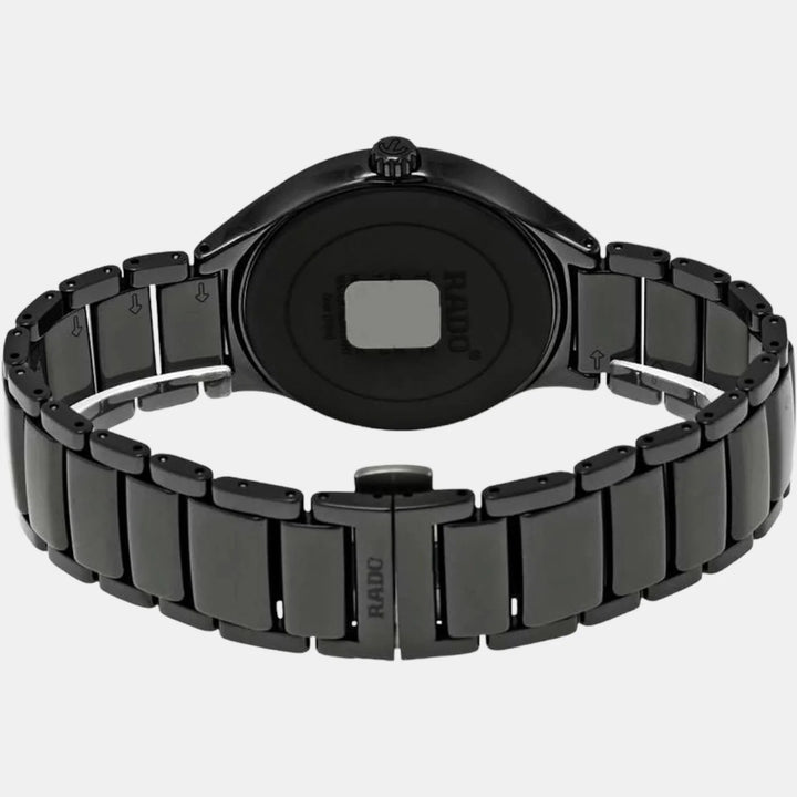 Rado True Round 30mm Black Ceramic Quartz Ladies Watch