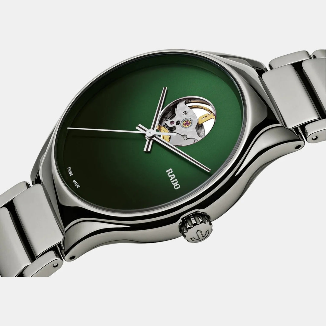 Rado True Round 40mm Plasma Ceramic Green Dial Secret Automatic Watch