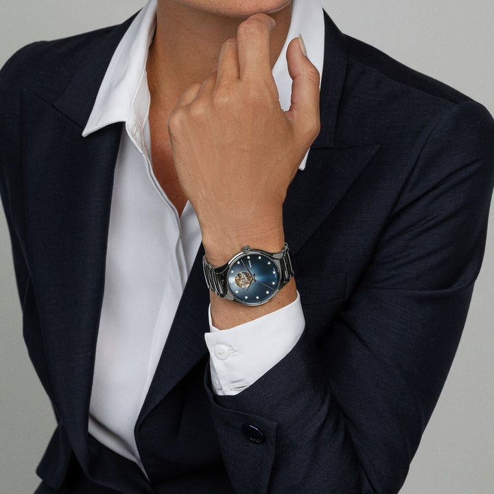 Rado True Round 40mm Plasma Ceramic Blue Secret Diamond Automatic Watch