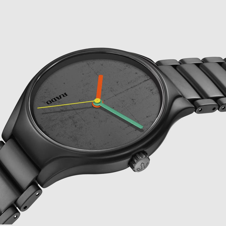 Rado True Round 40mm Le Corbusier Black Ceramic Automatic Watch