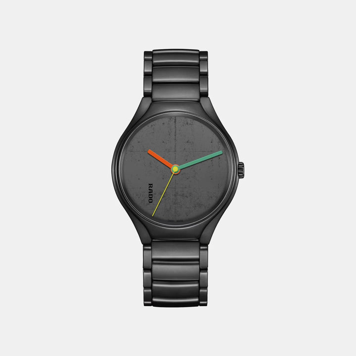 Rado True Round 40mm Le Corbusier Black Ceramic Automatic Watch