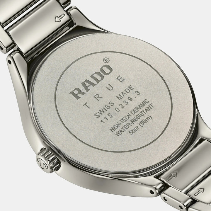 Rado True Round 40mm Plasma Ceramic Green Diamond Dial Quartz Watch